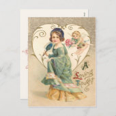 Een liefdevolle gedachte Valentijn Briefkaart (Voorkant / Achterkant)