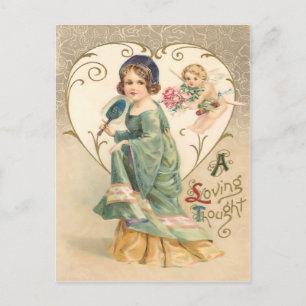 Een liefdevolle gedachte  Valentijn Briefkaart