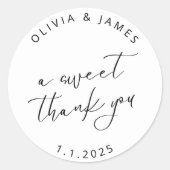 Een lieve dank Stickers (Voorkant)