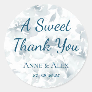 Een lieve dank u - bruiloft stickers