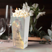 Een lieve dank u Monogram Minimale bruiloft foto Bedankdoosjes