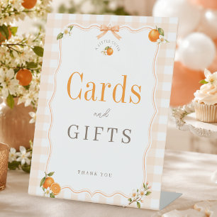 Een Lieve Kleine Baby Shower Kaarten Cadeaus Feest Reclamebord Met Voetstuk