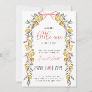 Een lieve kleine een citroen Baby shower Uitnodigi Kaart