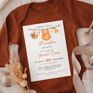 Een lieve kleine pompoen Herfst baby shower Baby Kaart