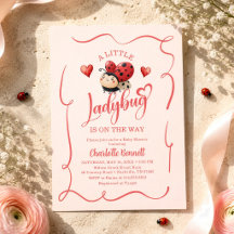 Een Lieve Lieveheersbeestje Is Op Weg Baby Shower
