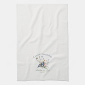 ‘Een lieve vriendschap’ Bijbelvers Waterverf Bird Theedoek (Verticaal)