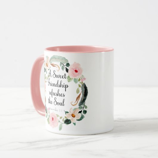 Een Lieve Vriendschap verfrist de Ziel Mok (Voorkant links)