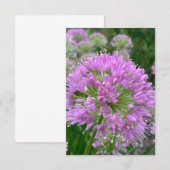 Een "Light lavender floral"-teken van Z Bedankkaart (Voorkant / Achterkant)