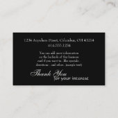 Een lijn van de Visitekaartjes van de Mode van het (Achterkant)