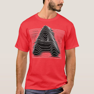 Een lijnletter t-shirt