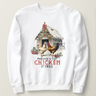 Een lijst maken Chicken It Twice Country Christmas Trui