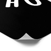 Een lil beetje hete kop grappige kaars pun donker poster (Hoek)