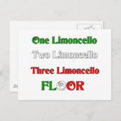 Één Limoncello Briefkaart (Voorkant / Achterkant)