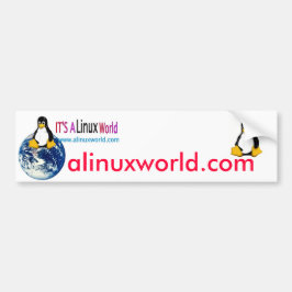 Een Linux World Bumper Sticker