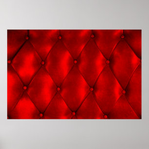 Een lippendruk links door lippenstift op wit papie poster