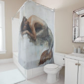 Een litanie voor de Merman – Surreal Oceanic Douchegordijn (In situ)