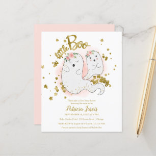 Een Little Boo Budget Girl Baby Shower Uitnodiging