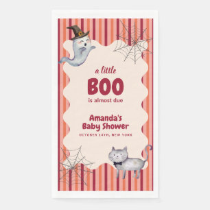 Een Little Boo Ghost Cat Herfst Herfst Baby shower Servet