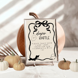 Een Little Boo Luier Raffle teken Kaart