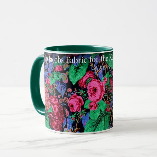Een loffelijke Mok met Philip Jacobs Fabric Floral (Voorkant links)
