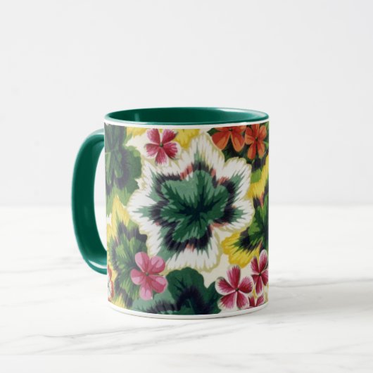 Een loffelijke Philip Jacobs Fabric Geranium Leaf  Mok (Voorkant links)