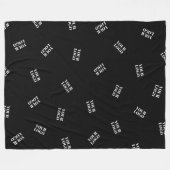 Een Logo of geüpload Afbeelding | verstrooid patro Fleece Deken (Voorkant (Horizontaal))