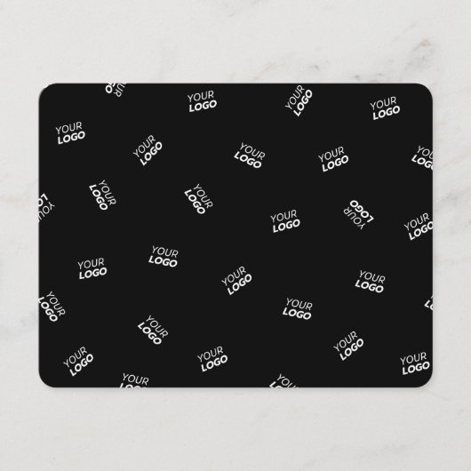 Een Logo of geüpload Afbeelding | verstrooid patro Informatiekaartje (Voorkant)