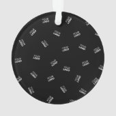 Een Logo of geüpload Afbeelding | verstrooid patro Ornament (achterkant)