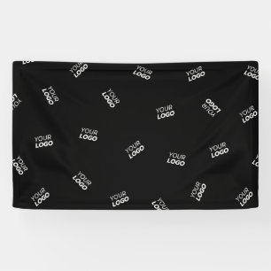 Een Logo of geüpload Afbeelding   verstrooid patro Spandoek