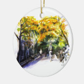 Een loop door de parkversiering keramisch ornament (Links)