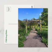 Een loop door Wisteria Briefkaart (Voorkant / Achterkant)