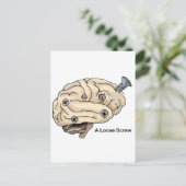 Een losse schroef briefkaart (Staand voorkant)