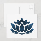 Een lotus briefkaart (Voorkant / Achterkant)
