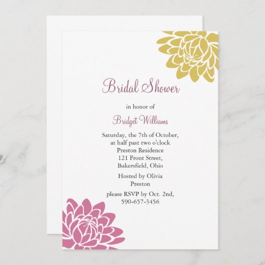 Een Lotus Flower Vrijgezellenfeest (geel) Kaart (Voorkant / Achterkant)