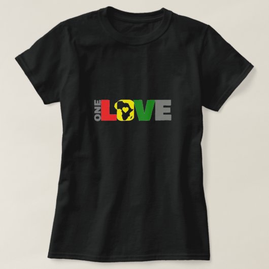 ÉÉN LOVE-AFRIKA T-SHIRT (Design voorkant)