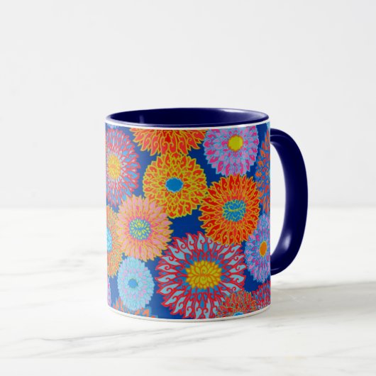 Een Lovely Philip Jacobs Fabric blue Padma-Mok Mok (Voorkant rechts)