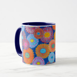 Een Lovely Philip Jacobs Fabric blue Padma-Mok Mok