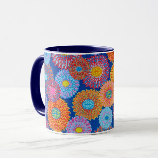 Een Lovely Philip Jacobs Fabric blue Padma-Mok Mok (Voorkant links)