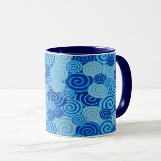 Een Lovely Philip Jacobs fabric Spiral Mok (Voorkant rechts)