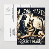 Een loyaal hart, een grote schat briefkaart (Voorkant / Achterkant)