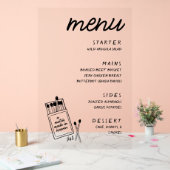 Een lucifer Gemaakt Hemel Bruiloft Manu Acryl Teke Acryl Bord (Huwelijk)