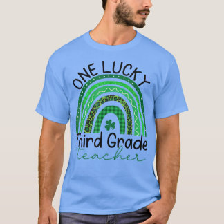 Eén Lucky 3de-graad leraar St Patrick's Day Teach T-shirt