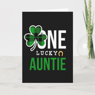 Een Lucky Auntie Shamrock Kaart