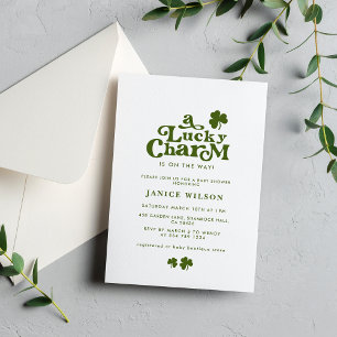 Een Lucky Charm St. Patrick's Day Baby shower Kaart