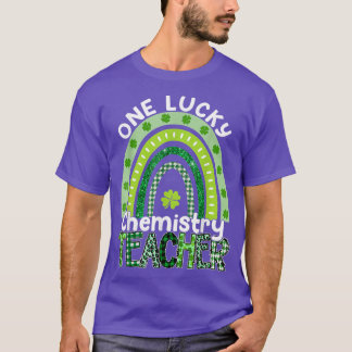 Eén Lucky Chemistry leraar St Patrick's Day Teach T-shirt