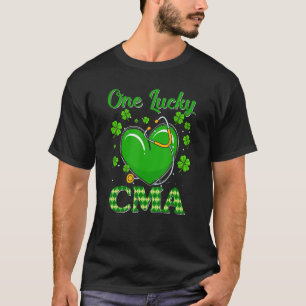 Eén Lucky Cma Leopard Pset Shamrock St Patricks D T-shirt