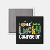 Een Lucky Counselor School St Patrick's Day Magneet (Voorkant / Achterkant)
