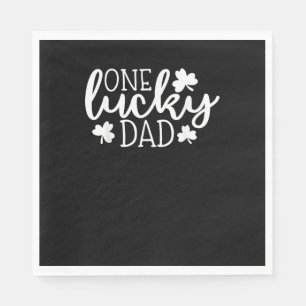 Eén Lucky Dad Shirt St Patricks Day Shirt Mannen D Servet