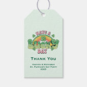 Een Lucky Day Retro Typografie Cadeaulabel (Voorkant)