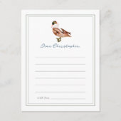 Een Lucky Duck Classic Boy Verjaardag Tijd Capsule Informatiekaartje (Voorkant)